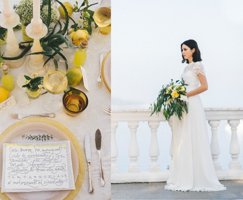 Bright yellow wedding color palette 2016