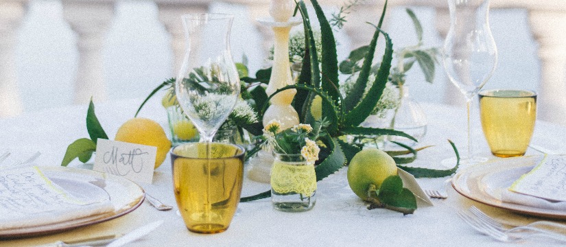 We teamed up with Zafferano glassware – a Limoncello inspired wedding shoot 