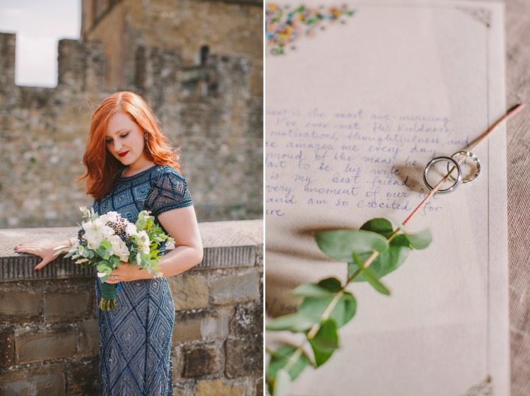 Elopement to Poppi Castle in Tuscany 