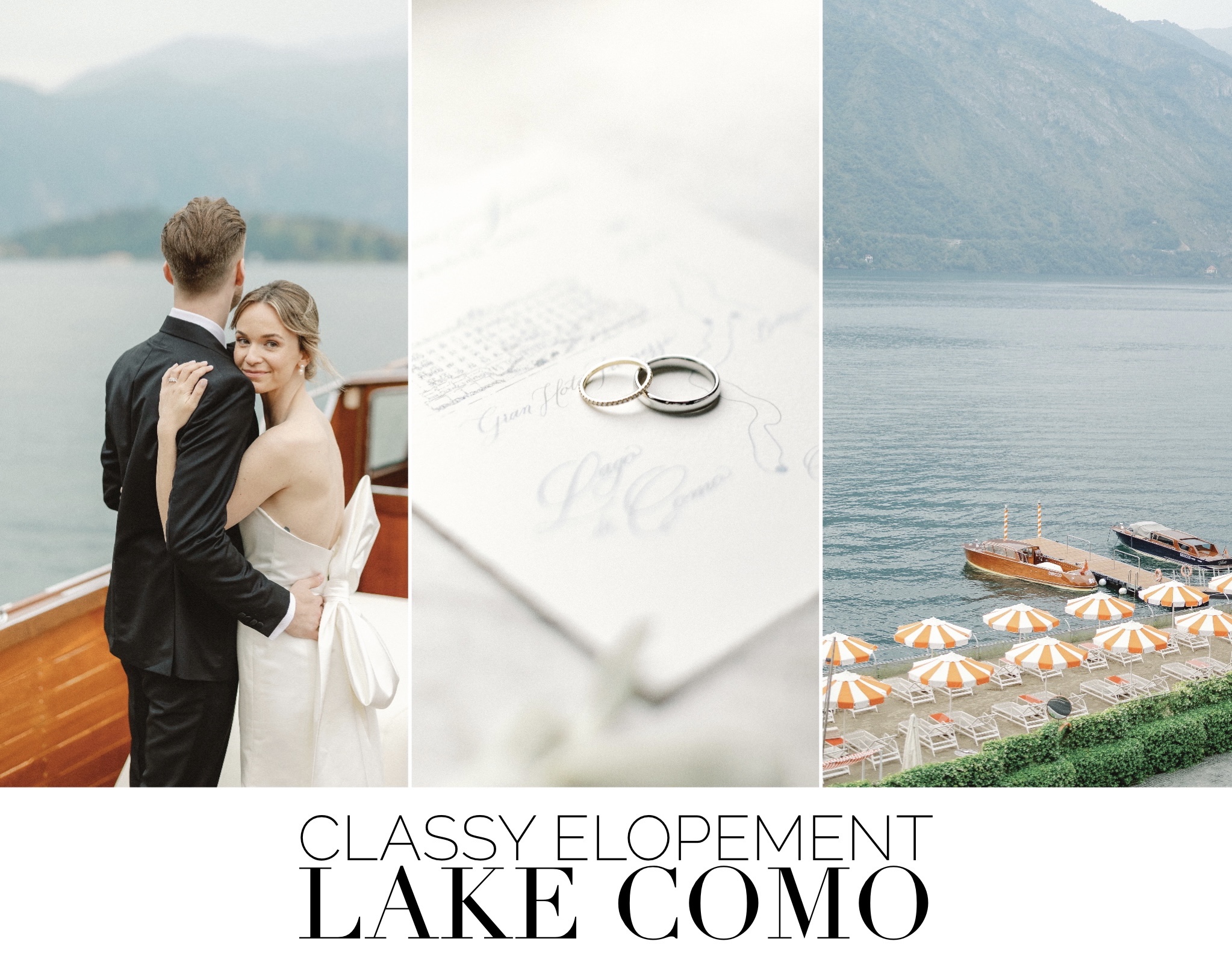 Classy Elopement to lake Como - GH Tremezzo 